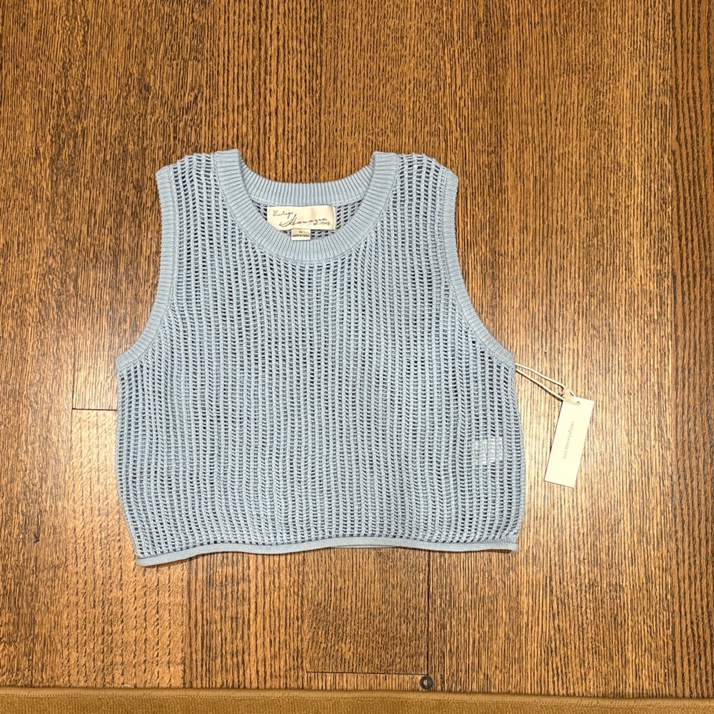 Vintage Havana Light Blue Knit Tank Top
